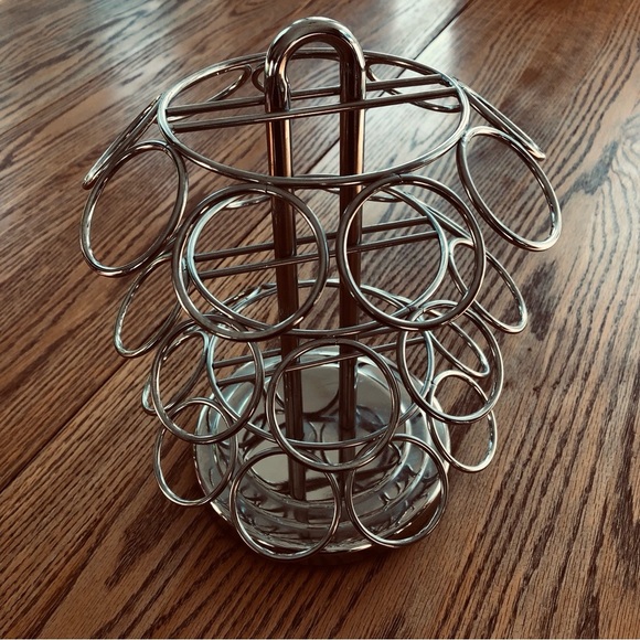 Chrome Plated  Keurig K Cup Coffee Pod Holder, 27, Spinning Carousel - Picture 8 of 11